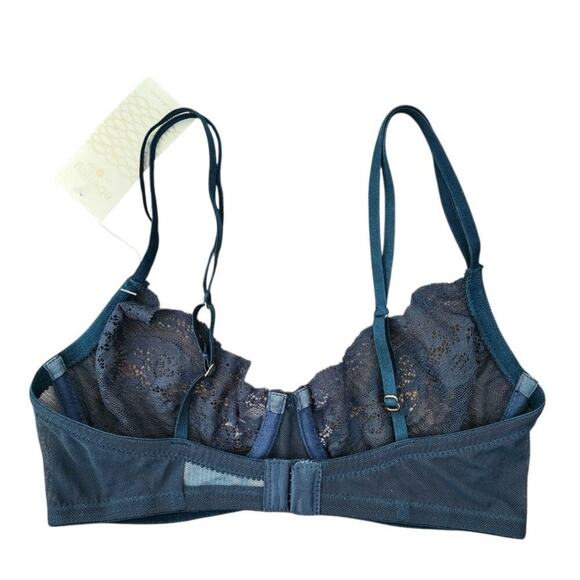 NWT‎ Eberjey Underwire Bra 32D Lace Deep Green - Picture 2 of 5